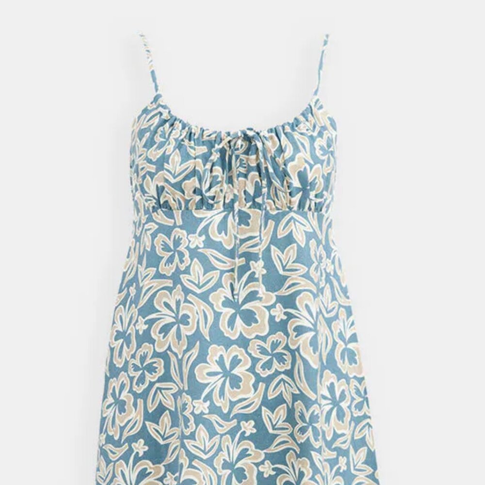 Ghanda Clothing Surf Tropical Hawaiian Channel Mini Dress Size Medium - Picture 5 of 6